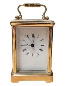 MALLORY - 20TH CENTURY BATH BRASS CARRIAGE CLOCK