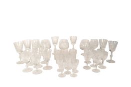 LARGE COLLECTION OF 20TH CENTURY EDINBURGH CRYSTAL GLASSES