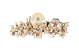 COLLECTION OF EARLY 20TH CENTURY CRESTED CHINA PORCELAIN FIGURES