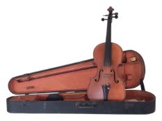 20TH CENTURY MAHOGANY CASED VIOLIN