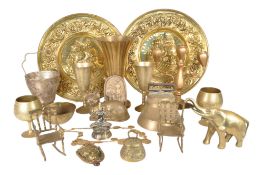 COLLECTION OF VINTAGE 20TH CENTURY BRASS ITEMS