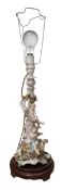 20TH CENTURY GERMAN PORCELAIN TABLE LAMP