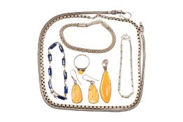 CONTEMPORARY SILVER & WHITE METAL JEWELLERY