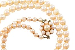 HALLMARKED 9CT GOLD & PEARL NECKLACE