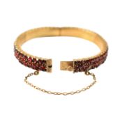 BOHEMIAN GARNET FRINGE NECKLACE & BANGLE