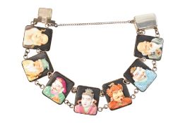 TOSHIKANE JAPAN STERLING SILVER PANEL BRACLET