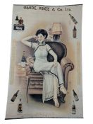 GANDE, PRICE & CO. LTD. - VINTAGE MID CENTURY 1960S ADVERTISING POSTER FOR WINES & SPIRITS