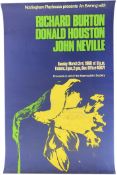 RICHARD BURTON, DONALD HOUSTON & JOHN NEVILLE SIGNED POSTER