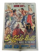 1960S BUFFALO BILL FRENCH MOVIE POSTER STARRING GORDON SCOTT