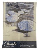 CHRISTO PROJECTES EN CURS - 1986 EXHIBITION POSTER BY GALERIA JOAN PRATS