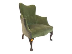 EDWARDIAN EARLY 20TH CENTURY BUTTON BACK ARMCHAIR