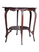 LATE VICTORIAN 19TH CENTURY MAHOGANY PENNY - CENTRE TABLE