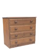 19TH CENTURY REVIVAL COUNTRY PINE CHEST OF DRAWERS