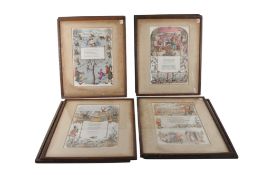 20TH CENTURY SET OF TWELVE VINTAGE GUINNESS SPORTFOLIO PRINTS