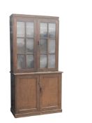 LATE 19TH / EARLY 20TH CENTURY OAK ARTS AND CRAFTS LIBRARY DRESSER
