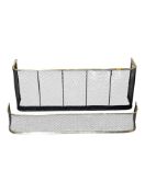 19TH CENTURY VICTORIAN BRASS CLUB FIRE FENDER KERB & ANOTHER