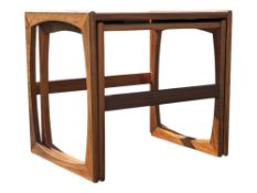 MID CENTURY G PLAN QUADRILLE NEST OF TWO TEAK TABLES