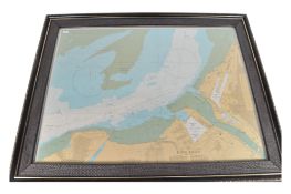 20TH CENTURY 'KING ROAD' MAP / NAUTICAL CHART OF THE BRISTOL CHANNEL