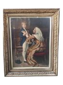 19TH CENTURY VICTORIAN CHROMOLITHOGRAPH - NETLSON'S FIRST FAREWELL