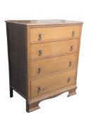 EARLY 20TH CENTURY OAK CHEST OF DRAWERS