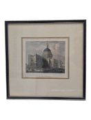 19TH CENTURY HABLOT BROWNE ST PAUL'S CATHERAL ETCHING