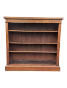 19TH CENTURY VICTORIAN OPEN WINDOW MAHOGANY BOOKCASE