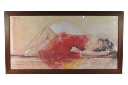 AFTER TALANTBEK CHEKIROV (B. 1971) - 2004 PRINT OF A RECLINED WOMAN