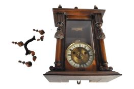 19TH CENTURY VICTORIAN VIENNA REGULATOR PENDULUM WALL CLOCK