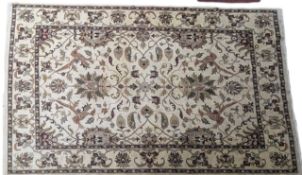 LARGE 20TH CENTURY PERSIAN WOOLLEN MASHAD FLOOR CARPET RUG