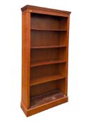 GEORGE III REPRODUCTION MAHOGANY TALL PEDESTAL BOOKCASE CABINET