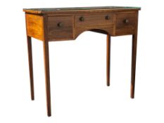 19TH CENTURY GEORGE III MAHOGANY WRITING TABLE
