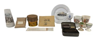 COLLECTION OF MILITARY RELATED ITEMS INCLUDING GUN CLEANING KIT