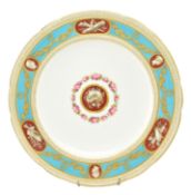 19TH CENTURY MINTON CAMEO CABINET PLATE