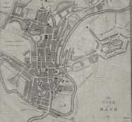 THE CITY OF BATH - 1790 ENGRAVING OF BATH