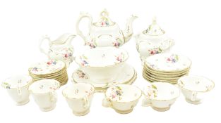 19TH CENTURY SAMUEL ALCOCK PORCELAIN PART TEA SERVICE