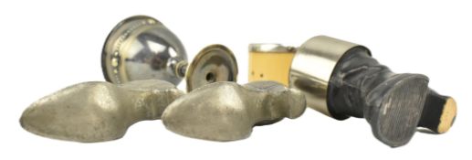 COLLECTION OF METAL & CERAMIC ITEMS INCLUDING SILVER NAPKIN RING