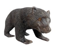 20TH CENTURY BLACK FOREST CARVED BEAR