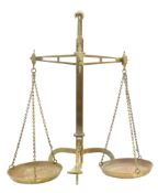 DOYLE AND SON - SET OF 19TH CENTURY VICTORIAN BRASS BANK SCALES