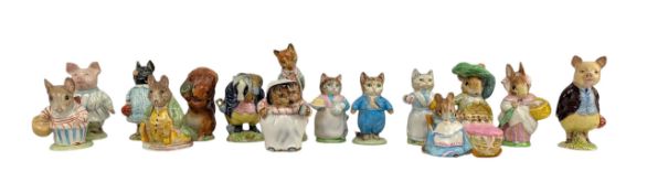 BESWICK PORCELAIN - BEATRIX POTTER - FIFTEEN HAND PAINTED ANIMAL FIGURINES