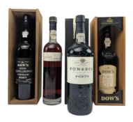 FOUR VINTAGE & AGED BOTTLES OF PORT, TO INCLUDE DOW'S & FONSECA