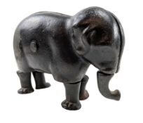 LATE 19TH CENTURY IVES TOY COMPANY USA CAST IRON ARTICULATED ELEPHANT TOY