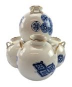 ROYAL WORCESTER - 19TH CENTURY AESTHETIC BLUE & WHITE VASE