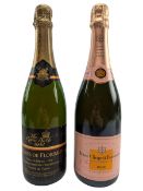 1982 MARQUIS DE FLORIMONT BRUT CHAMPAGNE T/W VUEVE CLICQUOT ROSE CHAMPAGNE (2)