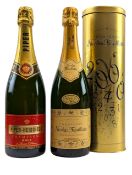 TWO FRENCH CHAMPAGNE BRUT BOTTLES, TO INCLUDE NICOLAS FEUILLATTE & PIPER-HEIDSIECK