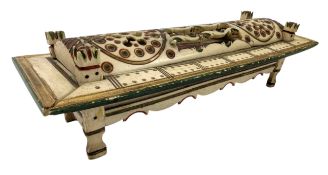 LATE 18TH CENTURY FRENCH NAPOLEONIC PRISONER OF WAR BONE DOMINO SET/GAME BOX