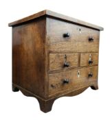 19TH CENTURY MAHOGANY APPRENTICE PIECE CHEST