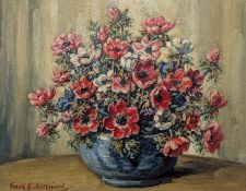 FRANK ERNEST BERESFORD (1881-1967) - A TOUCH OF COLOUR - OIL ON BOARD STILL LIFE PAINTING