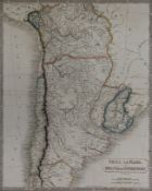 CHILI, LA PLATA & BOLIVIA OR UPPER PERU - 19TH CENTURY MAP