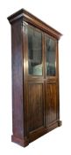 GEORGE III 19TH CENTURY ROSEWOOD LIBRARY BOOKCASE