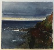 KURT JACKSON (B. 1961) - SITTING ON THE CLIFF WITH MY FEET..., 2005 - MIXED MEDIA ON PAPER